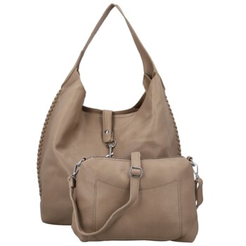 Dámsky set kabeliek tmavo béžový - Paolo bags Lona