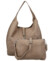 Dámsky set kabeliek tmavo béžový - Paolo bags Lona