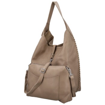 Dámsky set kabeliek tmavo béžový - Paolo bags Lona