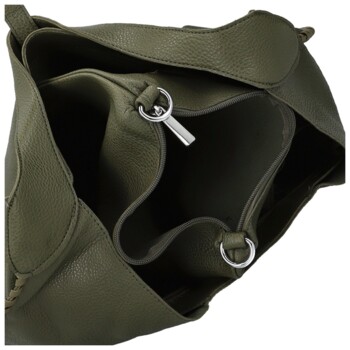 Dámsky set kabeliek tmavo zelený - Paolo bags Lona