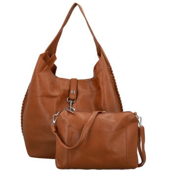 Dámsky set kabeliek hnedý - Paolo bags Lona