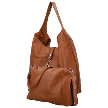 Dámsky set kabeliek hnedý - Paolo bags Lona