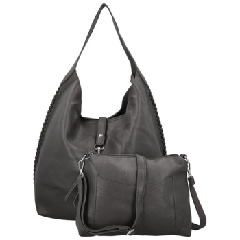 Dámsky set kabeliek tmavo šedý - Paolo bags Lona