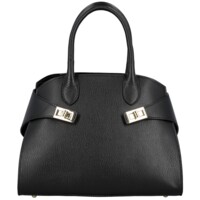 Dámska kožená kabelka do ruky čierna - Delami Vera Pelle Seia