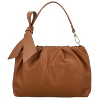 Dámska kožená kabelka do ruky koňaková - Delami Vera Pelle Elena