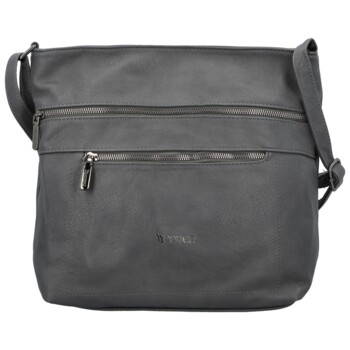 Dámska kabelka cez rameno tmavo šedá - Paolo bags Iljana