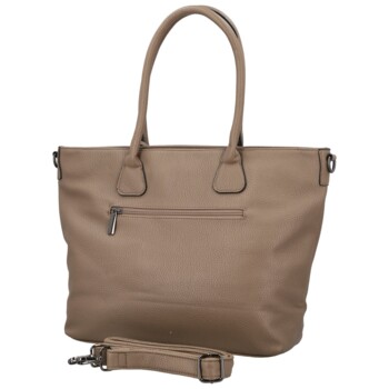 Dámska kabelka cez rameno tmavo béžová - Paolo bags Iljana