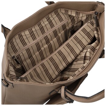 Dámska kabelka cez rameno tmavo béžová - Paolo bags Iljana