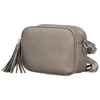 Dámska crossbody kabelka bronzová - Paolo bags Ilana