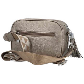 Dámska crossbody kabelka bronzová - Paolo bags Ilana