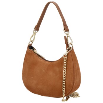 Dámska kabelka na rameno koňaková - Delami Vera Pelle Penelopa