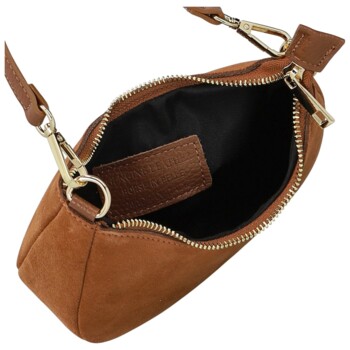 Dámska kabelka na rameno koňaková - Delami Vera Pelle Penelopa