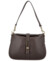 Dámska kabelka na rameno tmavo hnedá - Delami Vera Pelle Heloise