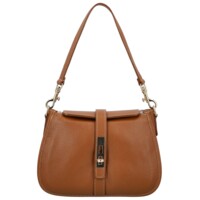 Dámska kabelka na rameno koňaková - Delami Vera Pelle Heloise