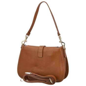 Dámska kabelka na rameno koňaková - Delami Vera Pelle Heloise