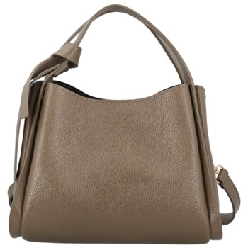 Dámska kožená kabelka do ruky taupe - Delami Vera Pelle Mija