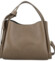 Dámska kožená kabelka do ruky taupe - Delami Vera Pelle Mija