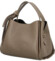 Dámska kožená kabelka do ruky taupe - Delami Vera Pelle Mija