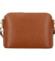 Dámska kožená crossbody kabelka koňaková - Delami Vera Pelle Gosslin