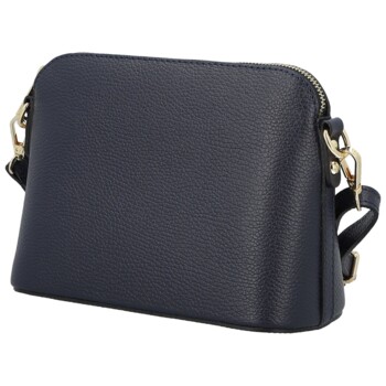 Dámska kožená crossbody kabelka tmavo modrá - Delami Vera Pelle Gosslin