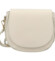 Dámska kožená crossbody kabelka krémová - Delami Vera Pelle Olli