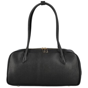 Dámska kožená kabelka na rameno čierna - Delami Vera Pelle Reece