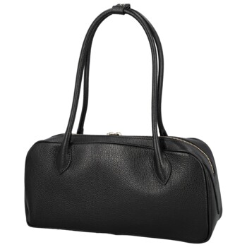 Dámska kožená kabelka na rameno čierna - Delami Vera Pelle Reece