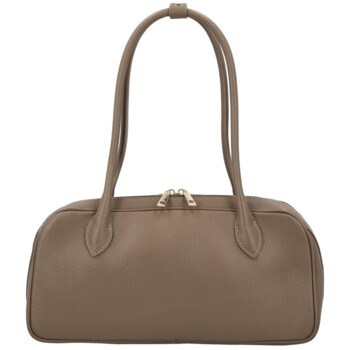 Dámska kožená kabelka na rameno taupe - Delami Vera Pelle Reece
