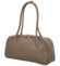 Dámska kožená kabelka na rameno taupe - Delami Vera Pelle Reece