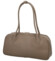 Dámska kožená kabelka na rameno taupe - Delami Vera Pelle Reece