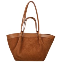 Dámska kožená kabelka na rameno koňaková - Delami Vera Pelle Lorina