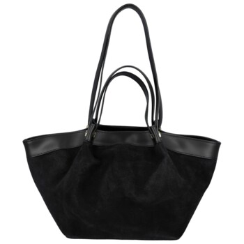 Dámska kožená kabelka na rameno čierna - Delami Vera Pelle Lorina