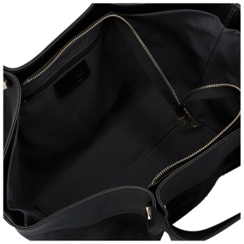 Dámska kožená kabelka na rameno čierna - Delami Vera Pelle Lorina