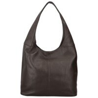 Dámska kožená kabelka cez rameno tmavo hnedá - Delami Vera Pelle SkyFull