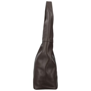 Dámska kožená kabelka cez rameno tmavo hnedá - Delami Vera Pelle SkyFull