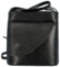 Dámska kožená crossbody kabelka čierna - Delami Iraida