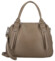 Dámska kožená kabelka na rameno taupe - Delami Vera Pelle Tirza