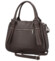 Dámska kožená kabelka na rameno tmavo hnedá - Delami Vera Pelle Tirza