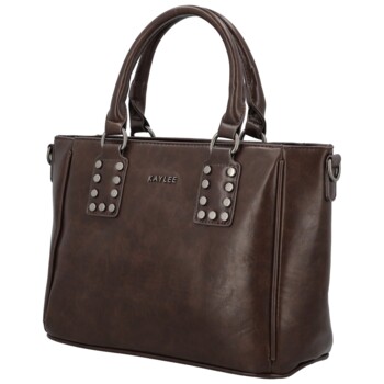 Dámska kabelka do ruky tmavo hnedá - Firenze Matia