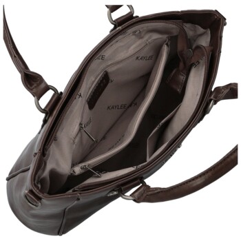 Dámska kabelka do ruky tmavo hnedá - Firenze Matia