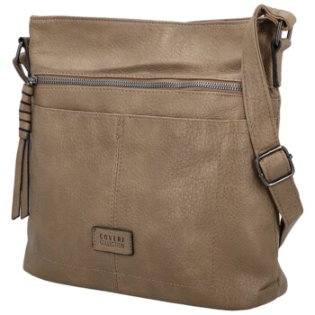Dámska crossbody kabelka taupe - Coveri Chantalls new