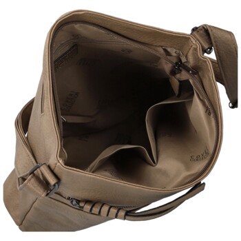 Dámska crossbody kabelka taupe - Coveri Chantalls new
