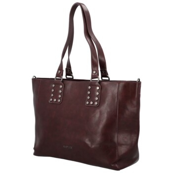 Dámska kabelka na rameno tmavo vínová - Firenze Niel