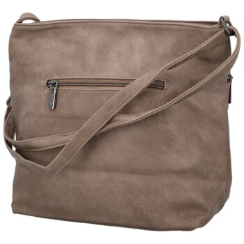 Dámska crossbody kabelka taupe - Coveri Aysana new