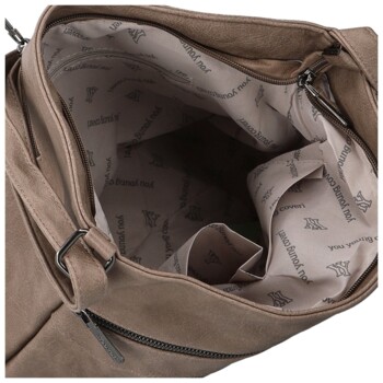 Dámska crossbody kabelka taupe - Coveri Aysana new