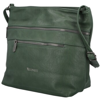 Dámska crossbody kabelka tmavo zelená - Coveri Aysana new