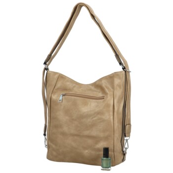 Dámsky kabelko/batoh tmavo béžový - Romina & Co Bags Tonandis