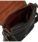 Pánska kožená crossbody taška hnedá - Sendi Design Alain