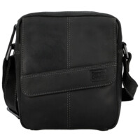 Pánska kožená crossbody taška čierna - Sendi Design Dean