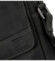 Pánska kožená crossbody taška čierna - Sendi Design Dean
